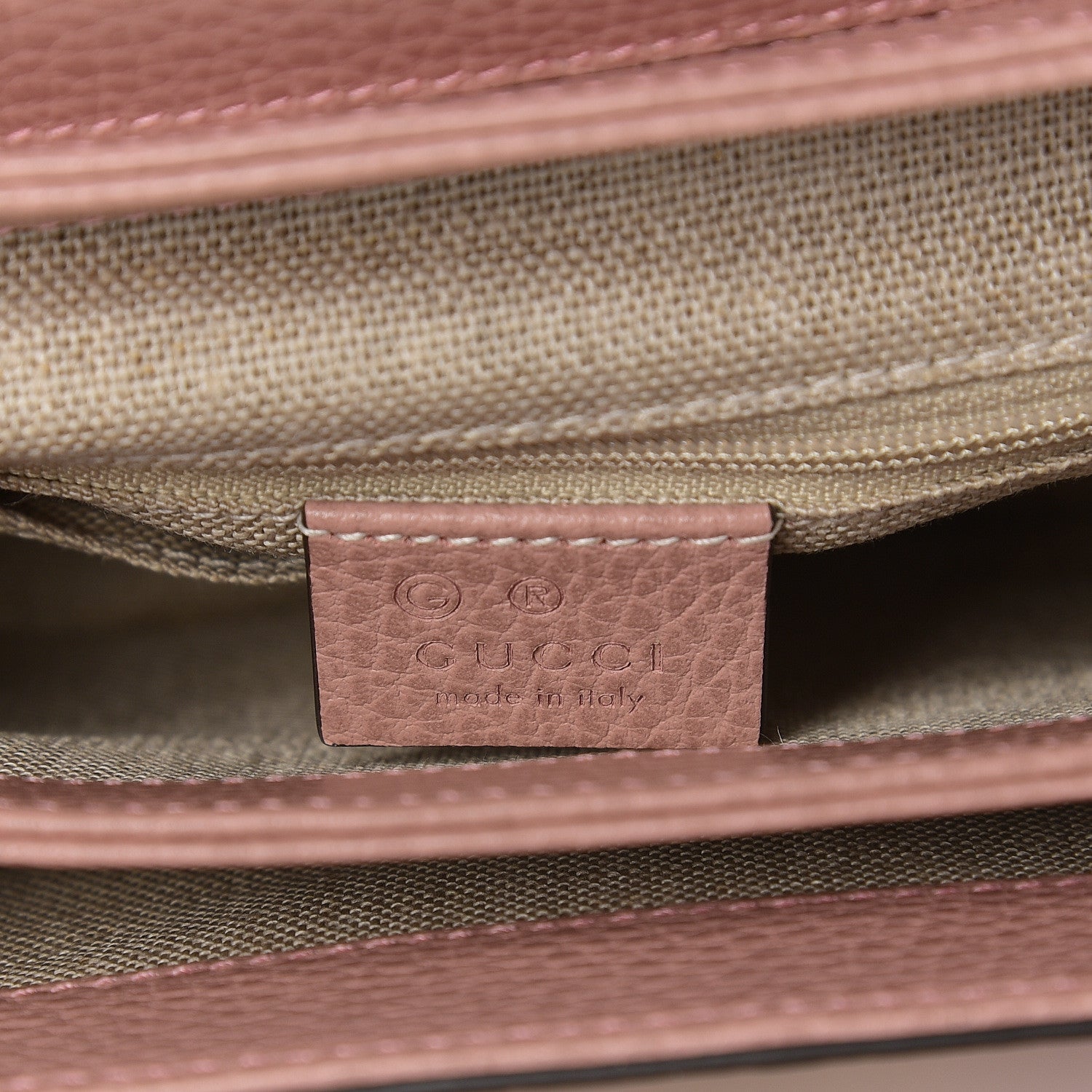 Gucci Dollar Calfskin Interlocking G Top Handle Shoulder Bag Soft Pink 5 of 10