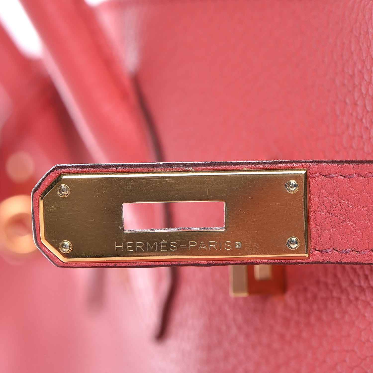 Hermes Taurillon Clemence Birkin 35 Bougainvillea 17 of 33