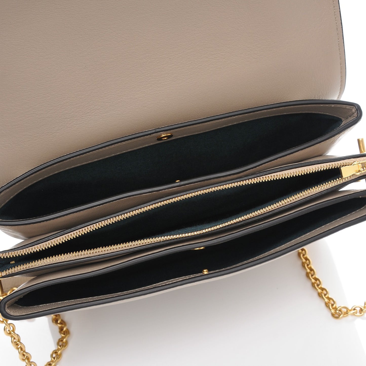 Classic Grain Calfskin Small Clifton Flap Dune