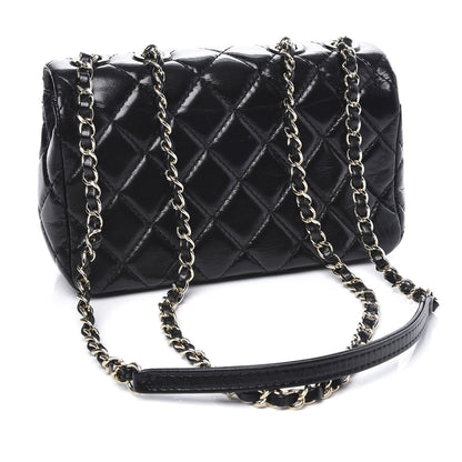 Chanel Shiny Lambskin Quilted Small Montcoco Flap Black 2 of 10