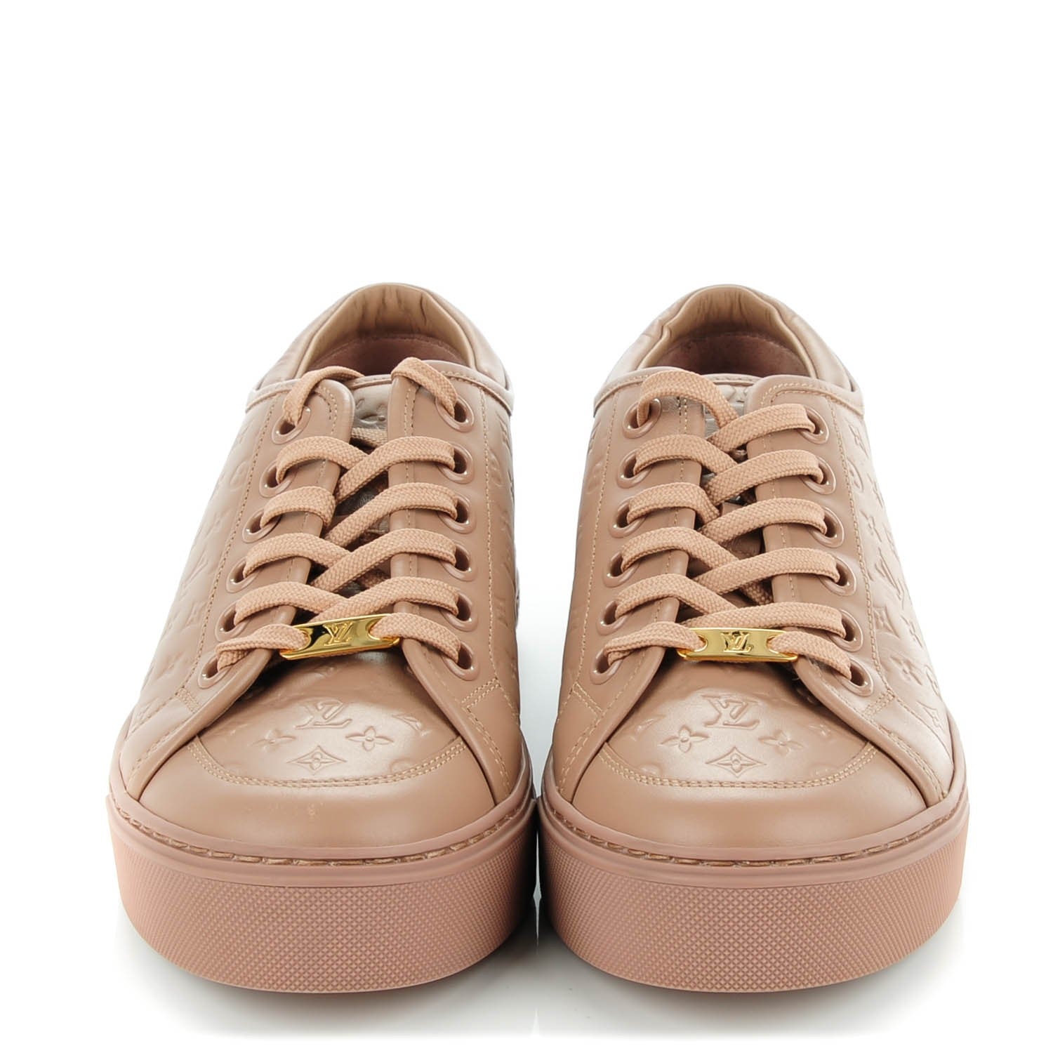 Louis Vuitton Calfskin Embossed Monogram Jazzy Sneakers 38 2 of 7