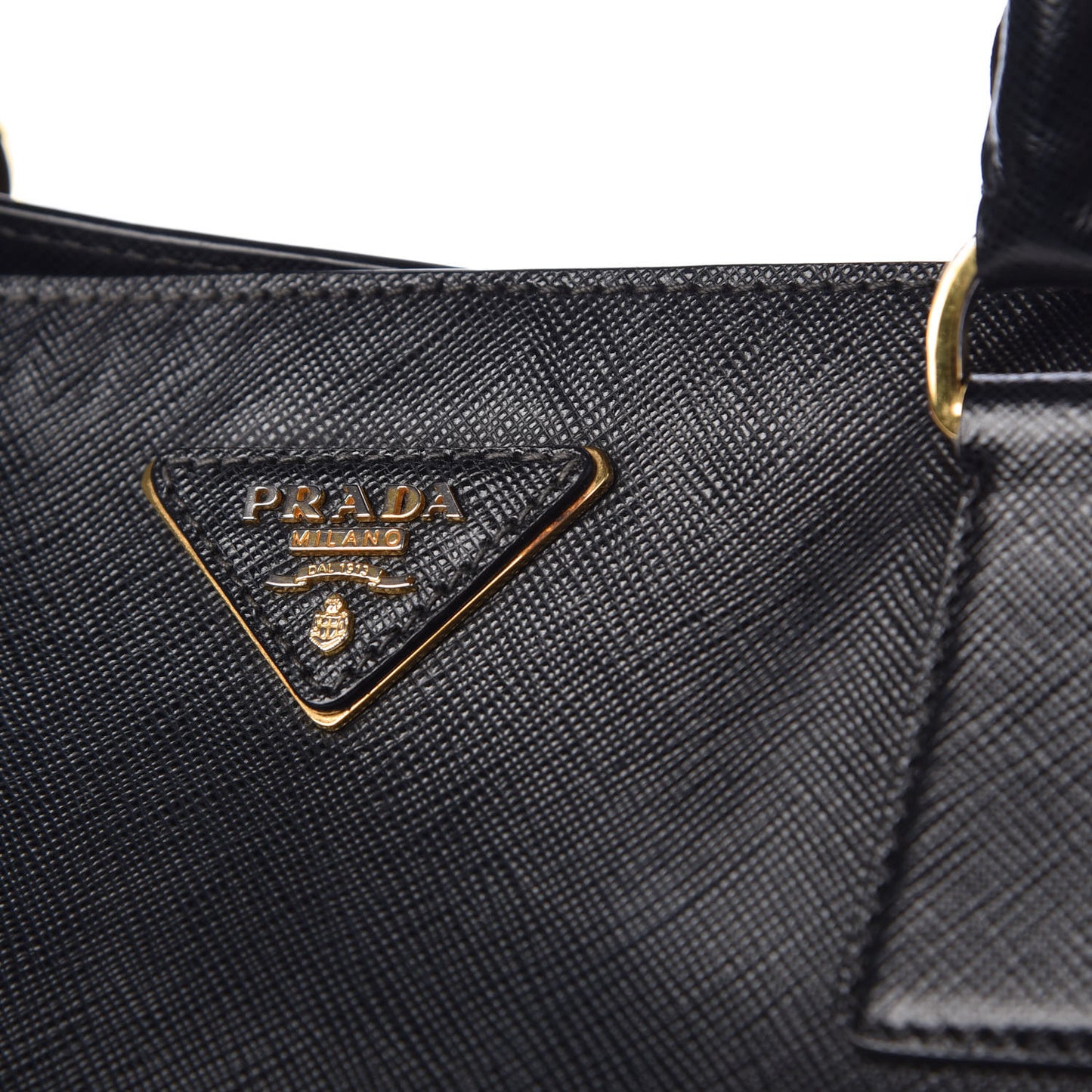 Saffiano Lux Large Tote Black