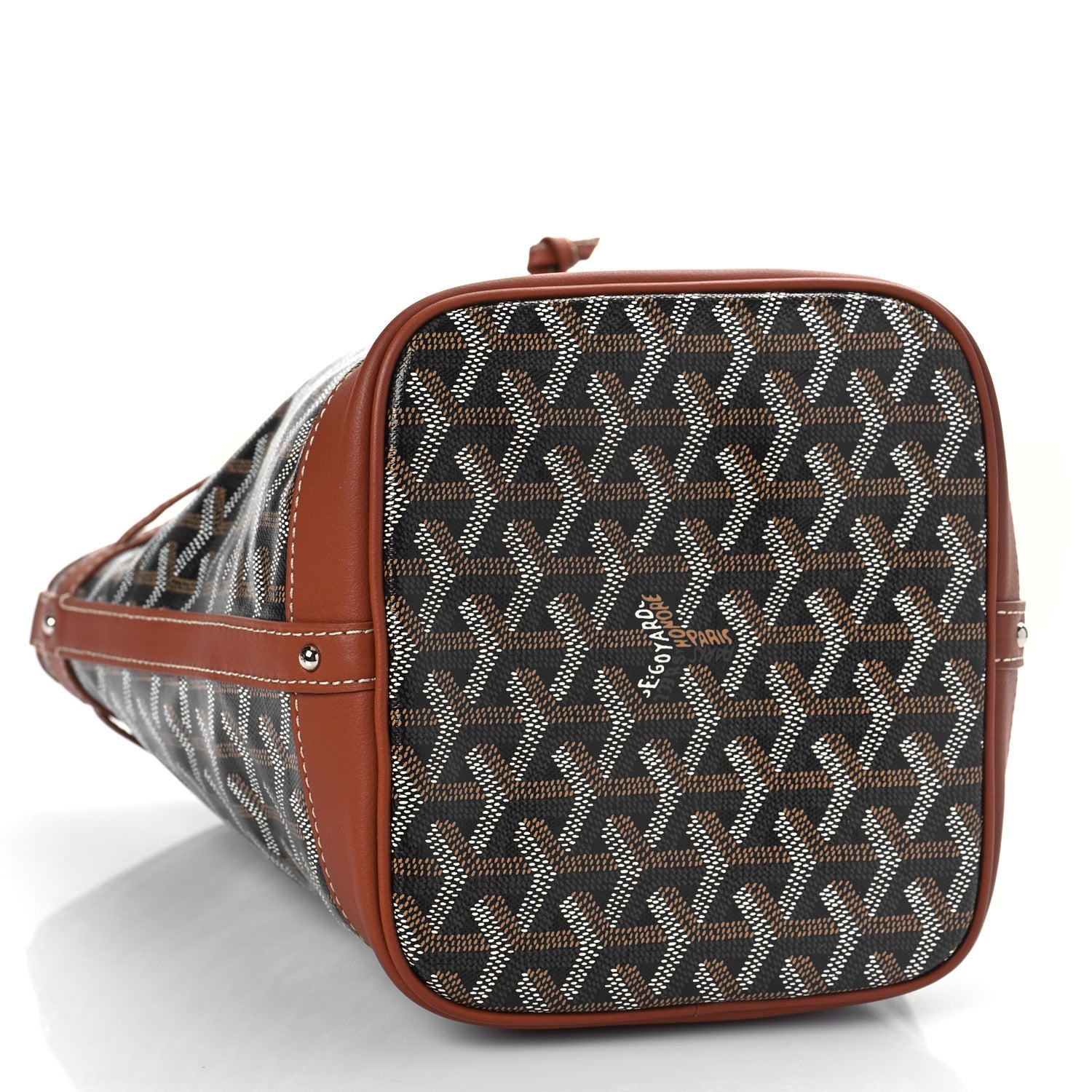 Goyard Goyardine Petit Flot Bucket Bag PM Black Gold 4 of 10