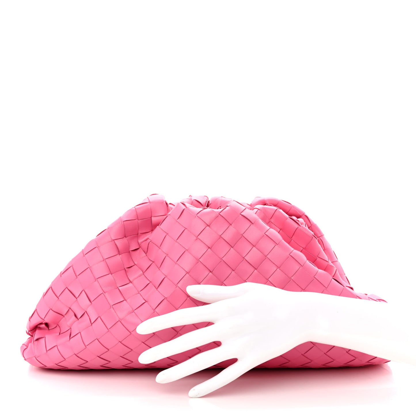 Nappa Maxi Intrecciato The Pouch Oversized Clutch Pink
