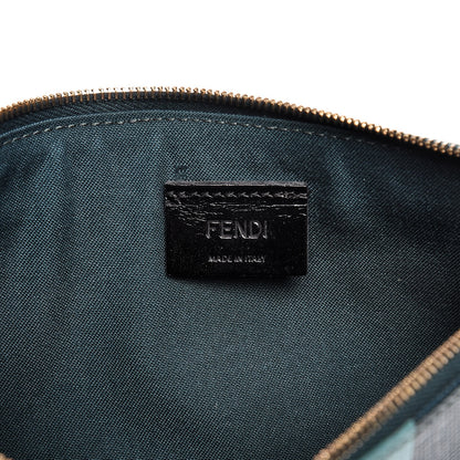 Fendi Vitello Crystal Tooth Monster Zip Pouch Oceano Multicolor 6 of 9