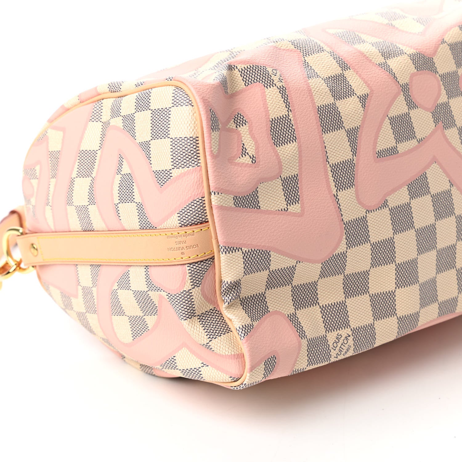 Louis Vuitton Damier Azur Tahitienne Speedy Bandouliere 30 Rose Ballerine 7 of 12