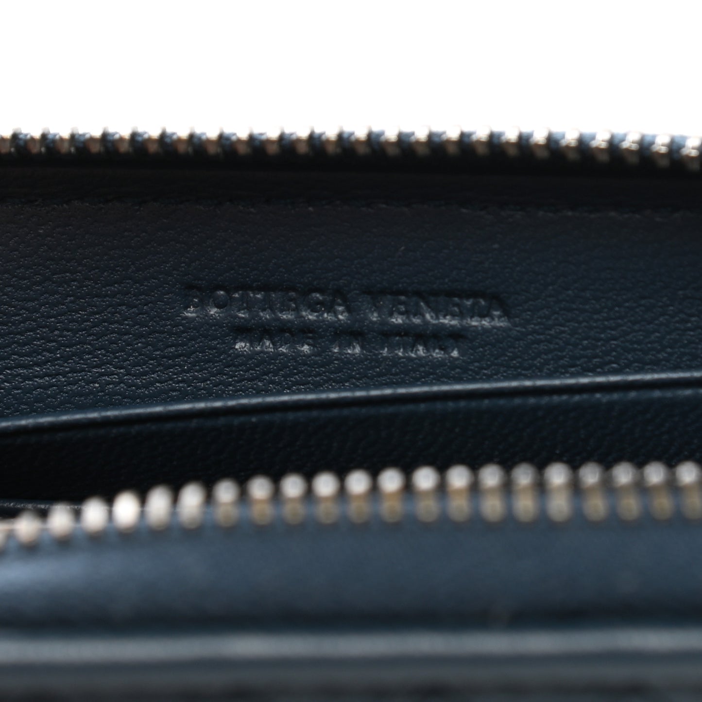 Nappa Intrecciato Zip Around Coin Purse Pacific