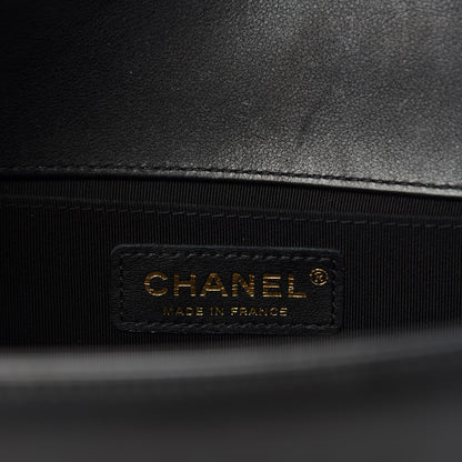 Chanel Calfskin Quilted Medium Boy Flap Black 10 of 13