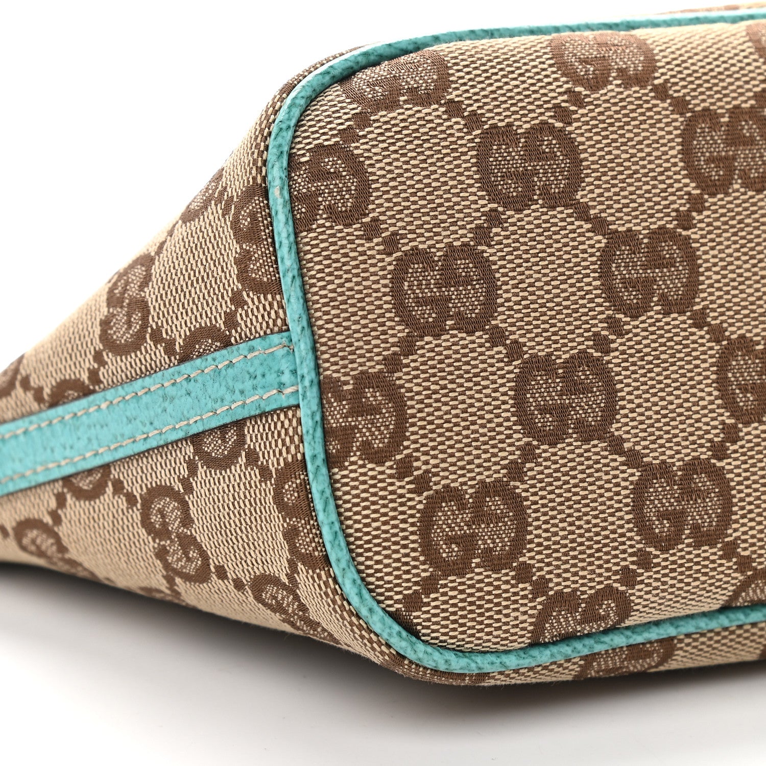 Gucci Monogram Boat Pochette Teal 8 of 13