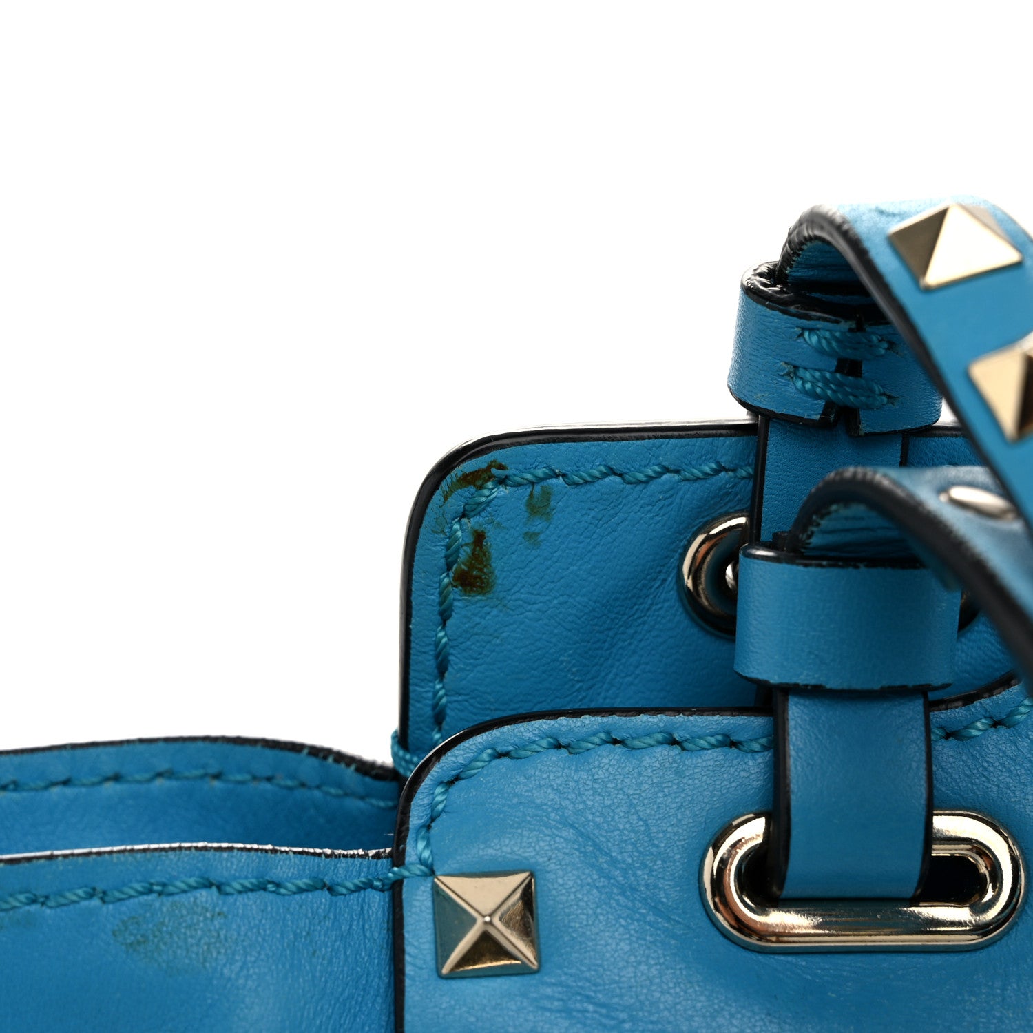Valentino Garavani Vitello Mini Rockstud Tote Parrot 12 of 15