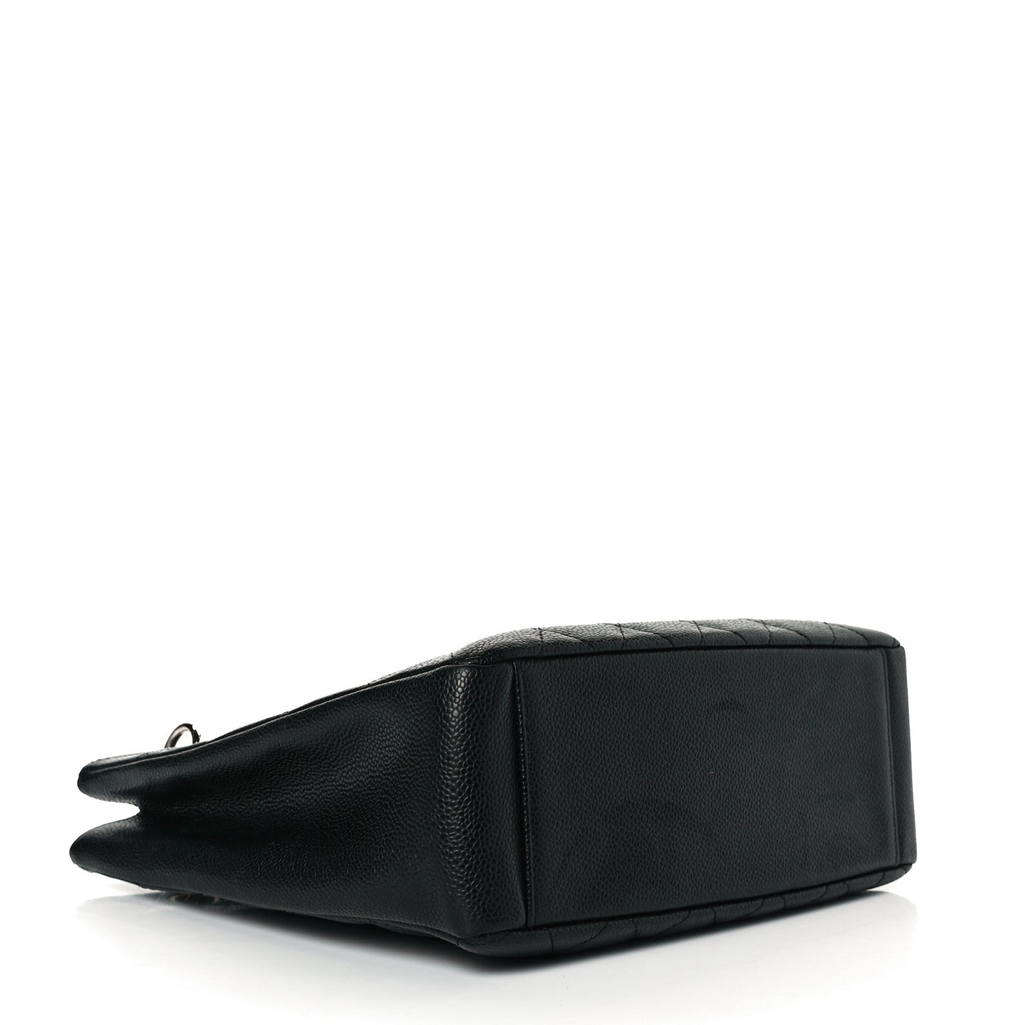 Caviar Quilted Petit Shopping Tote PST Black