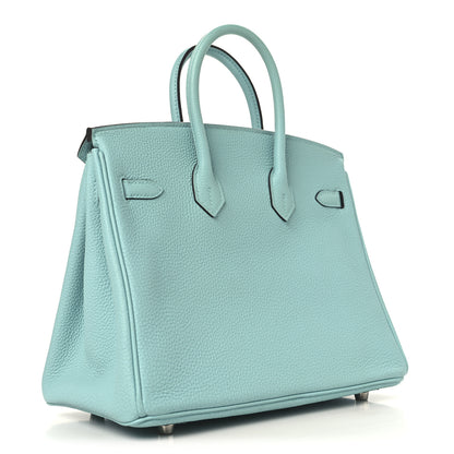 Hermes Togo Birkin 25 Bleu Atoll 3 of 14
