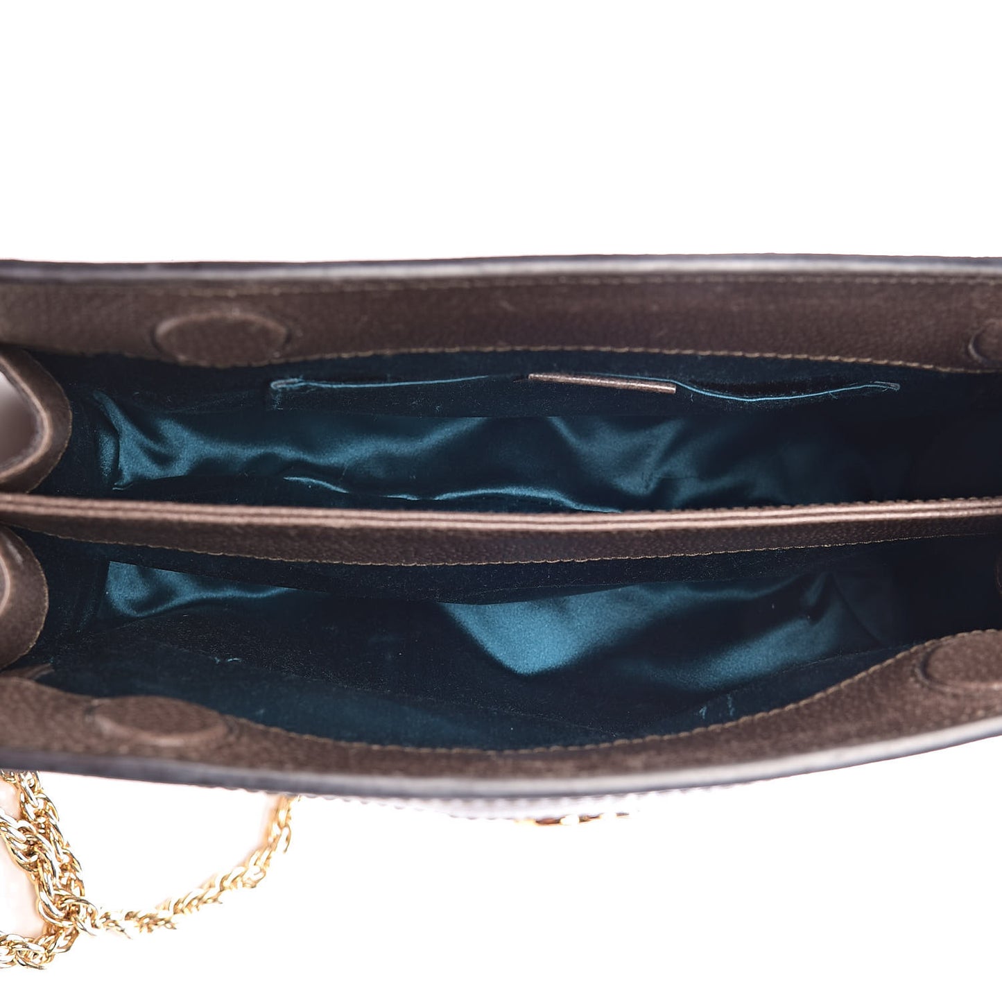 GG Supreme Monogram Web Small Ophidia Chain Shoulder Bag Brown