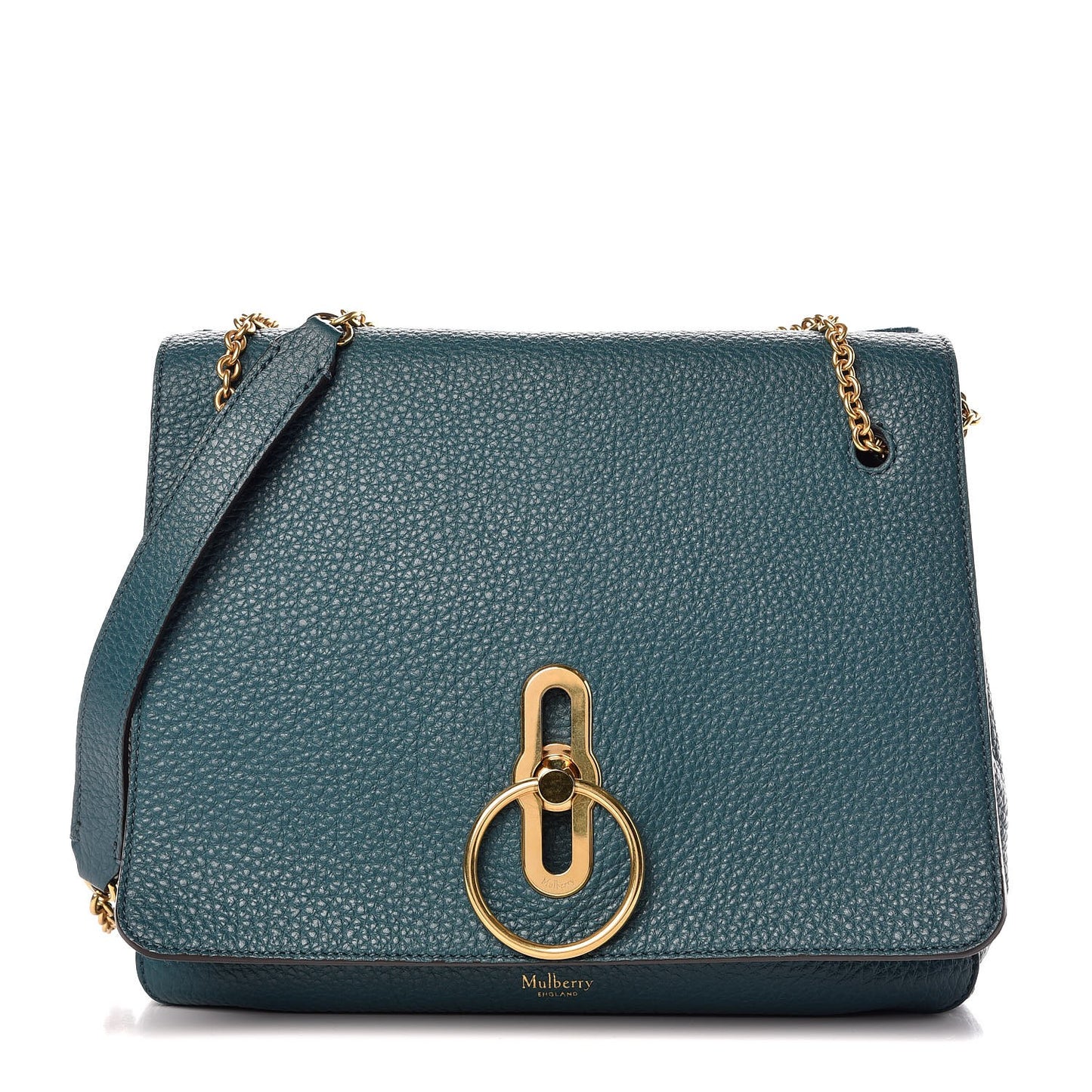 Classic Grain Calfskin Marloes Satchel Imperial Blue