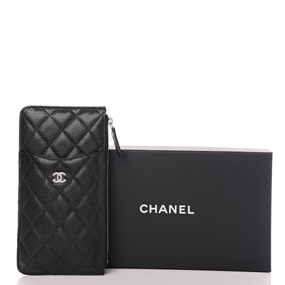 Chanel Caviar Quilted Classic Flat Wallet Pouch Black 7 of 7