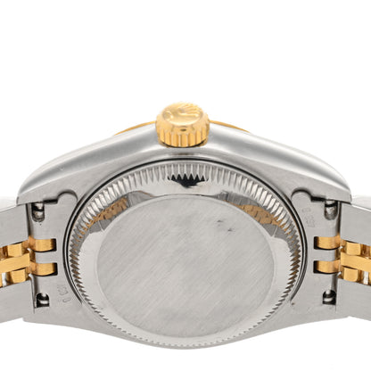 Rolex Stainless Steel 18K Yellow Gold Diamond 26mm Oyster Perpetual Datejust Watch Champagne 69173 4 of 4