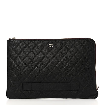 Chanel Caviar Quilted Document Portfolio Holder Black 1 of 8