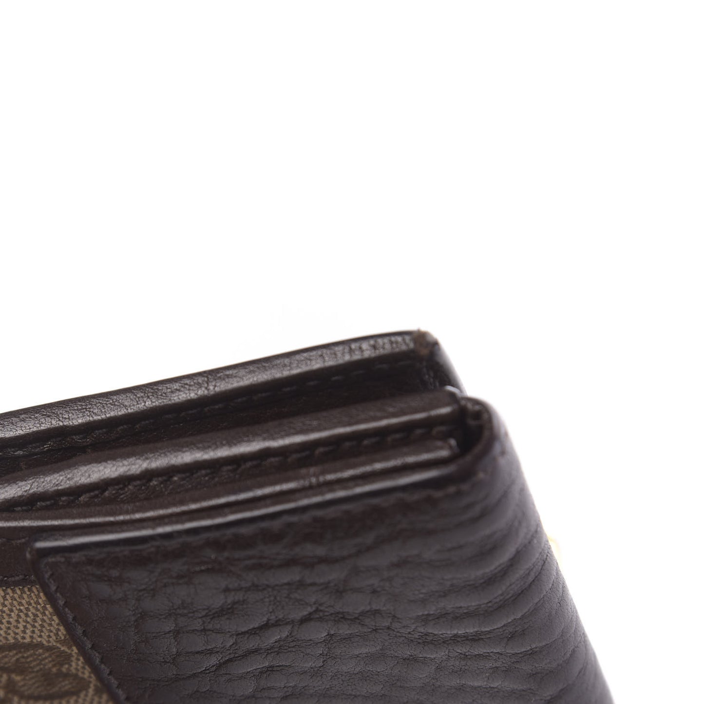 Monogram Interlocking Icon French Flap Wallet Brown