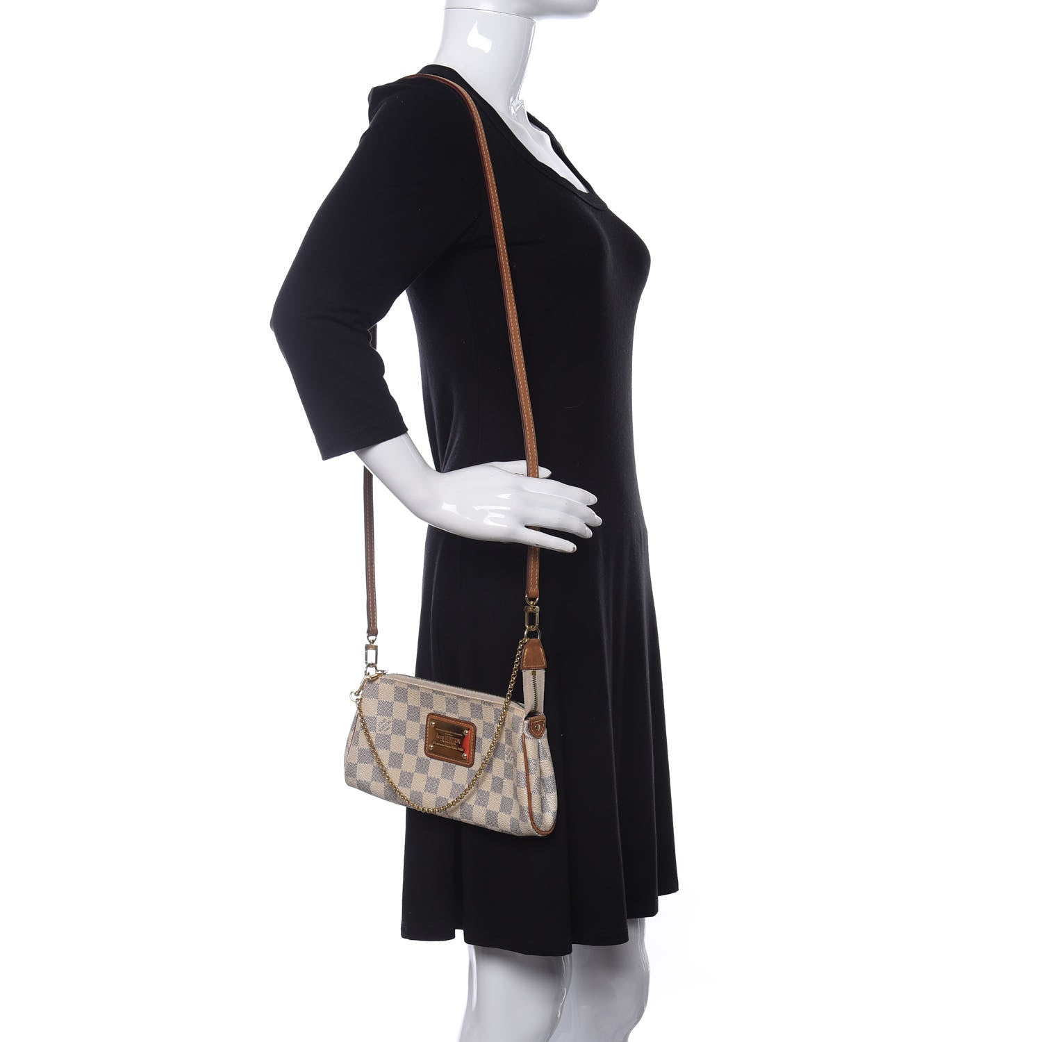 Louis Vuitton Damier Azur Eva Clutch 2 of 10