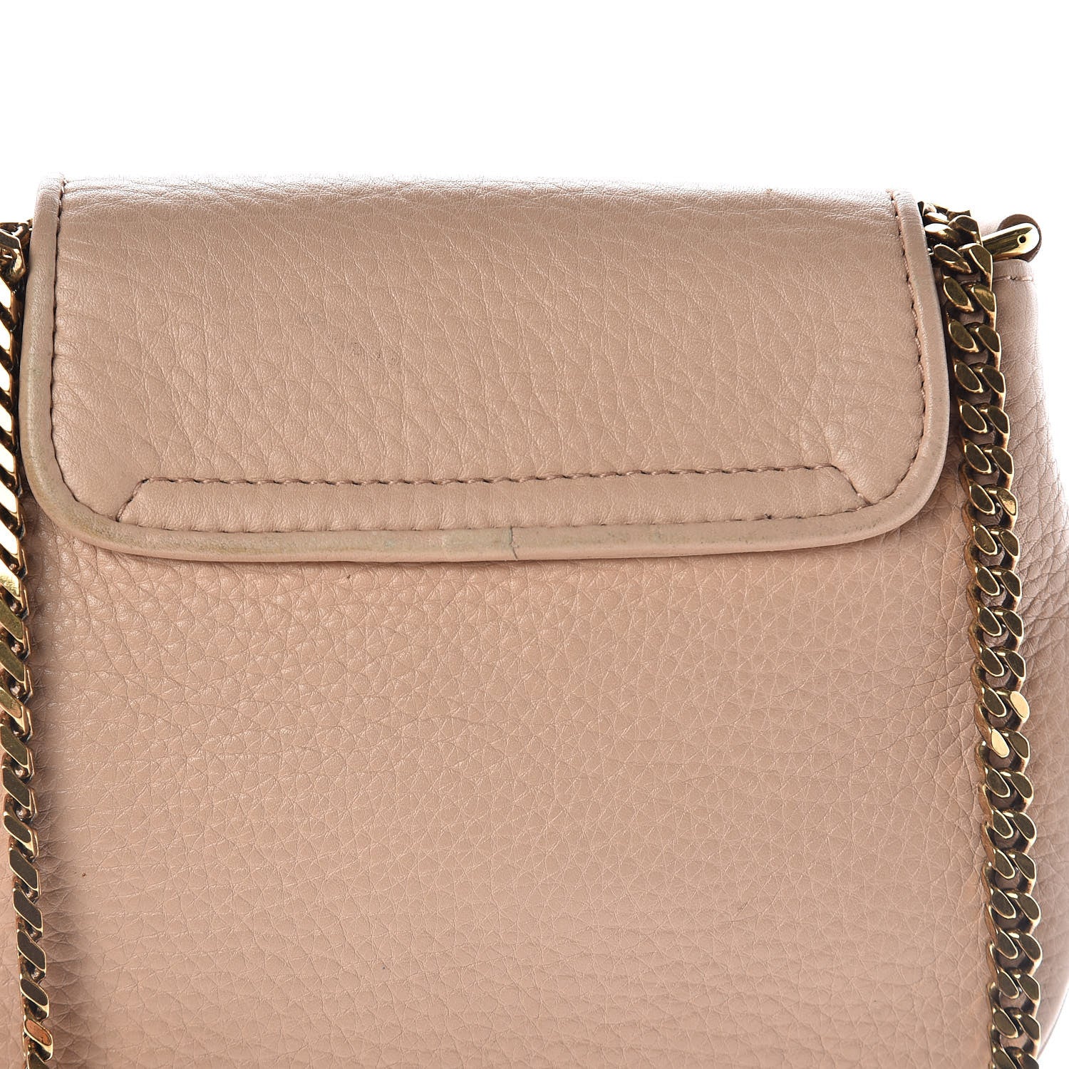 Gucci Dollar Calfskin Small 1973 Chain Shoulder Bag Camelia 8 of 12