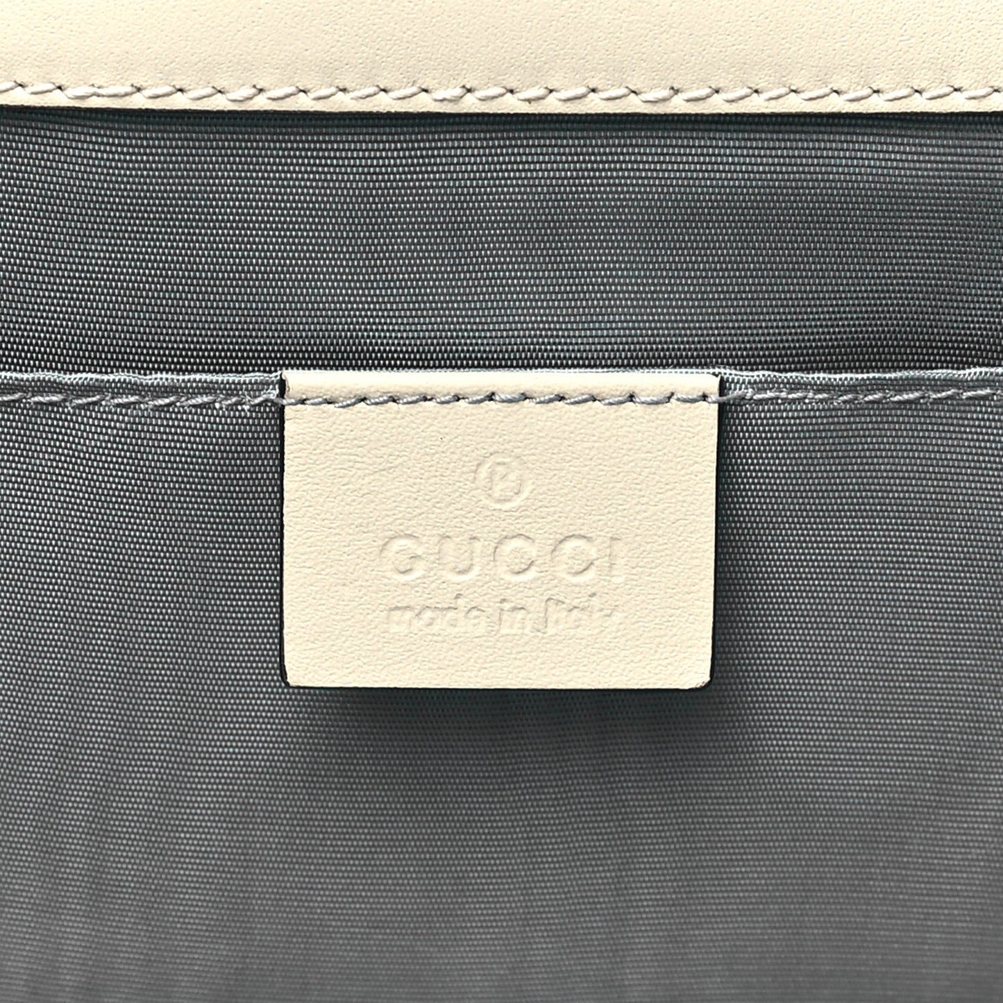 Calfskin Pouch Ivory Black
