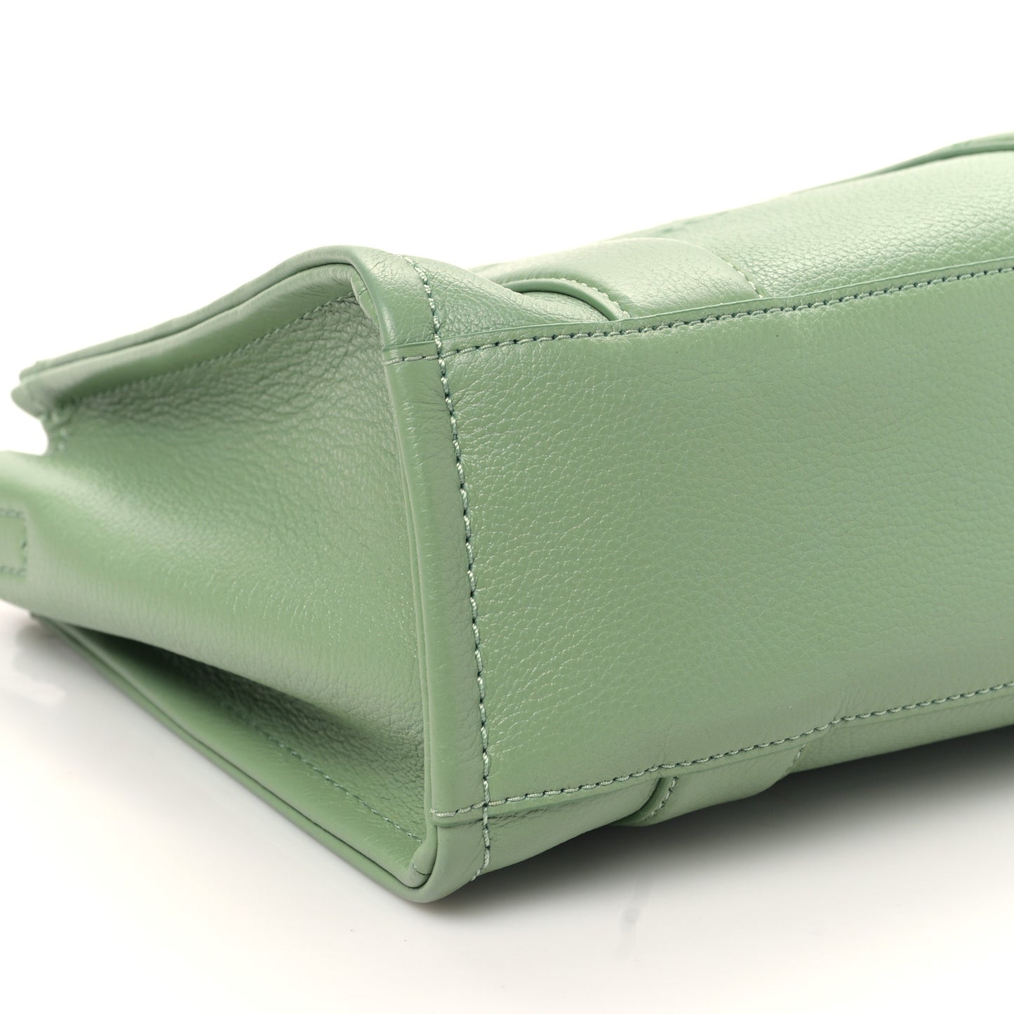 Grained Calfskin Small The Tote Bag Aspen Green