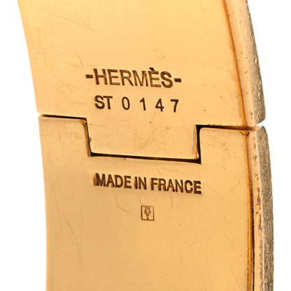 Hermes Enamel Wide Clic Clac H Bracelet GM Black 4 of 7
