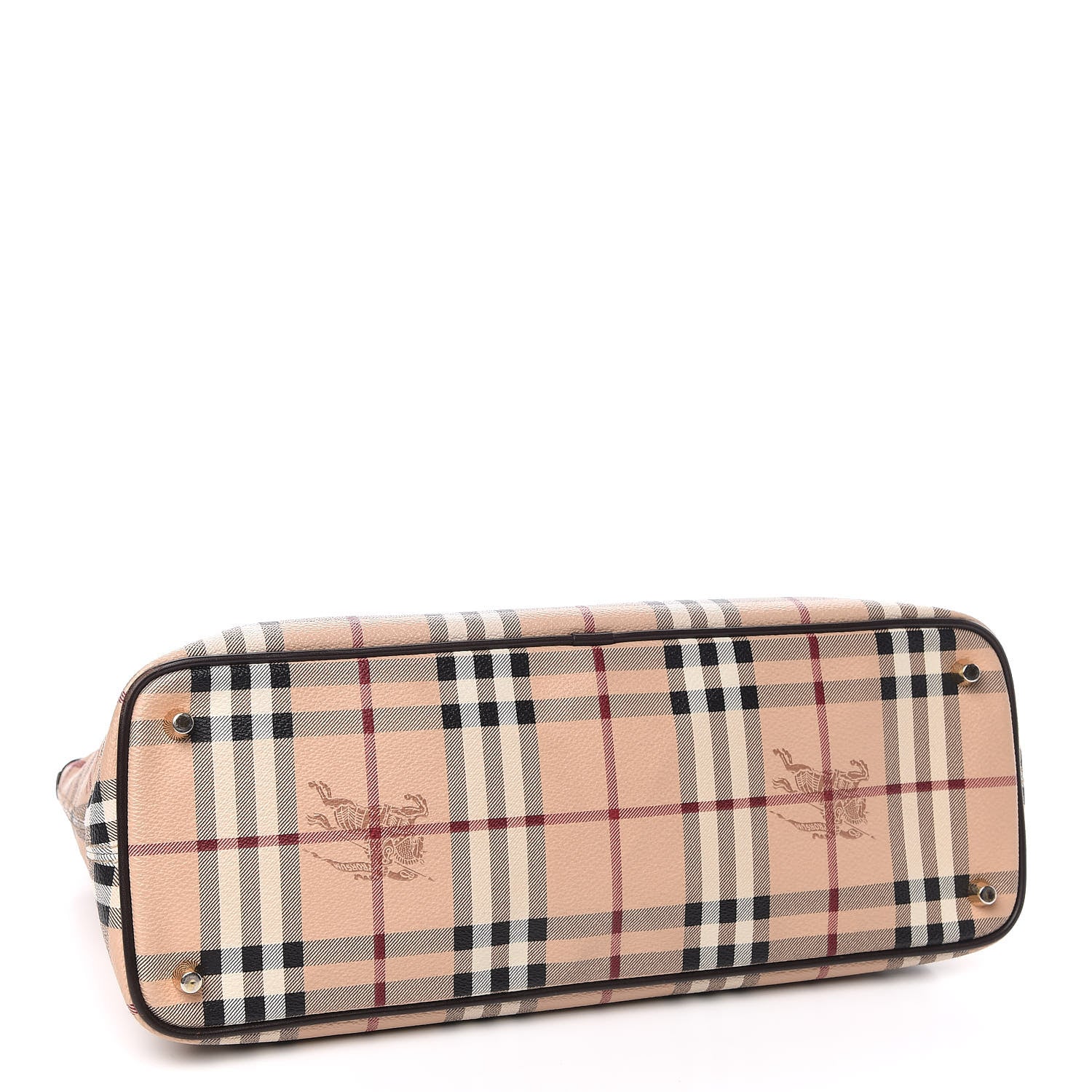 Burberry Haymarket Check Medium Regent Tote Chocolate 4 of 10