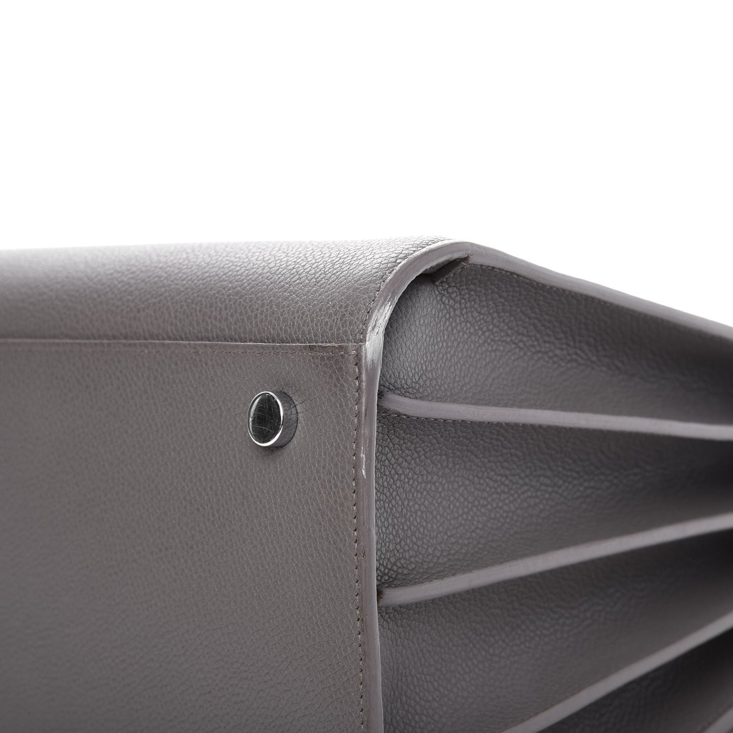 Grained Calfskin Small Sac De Jour Fog