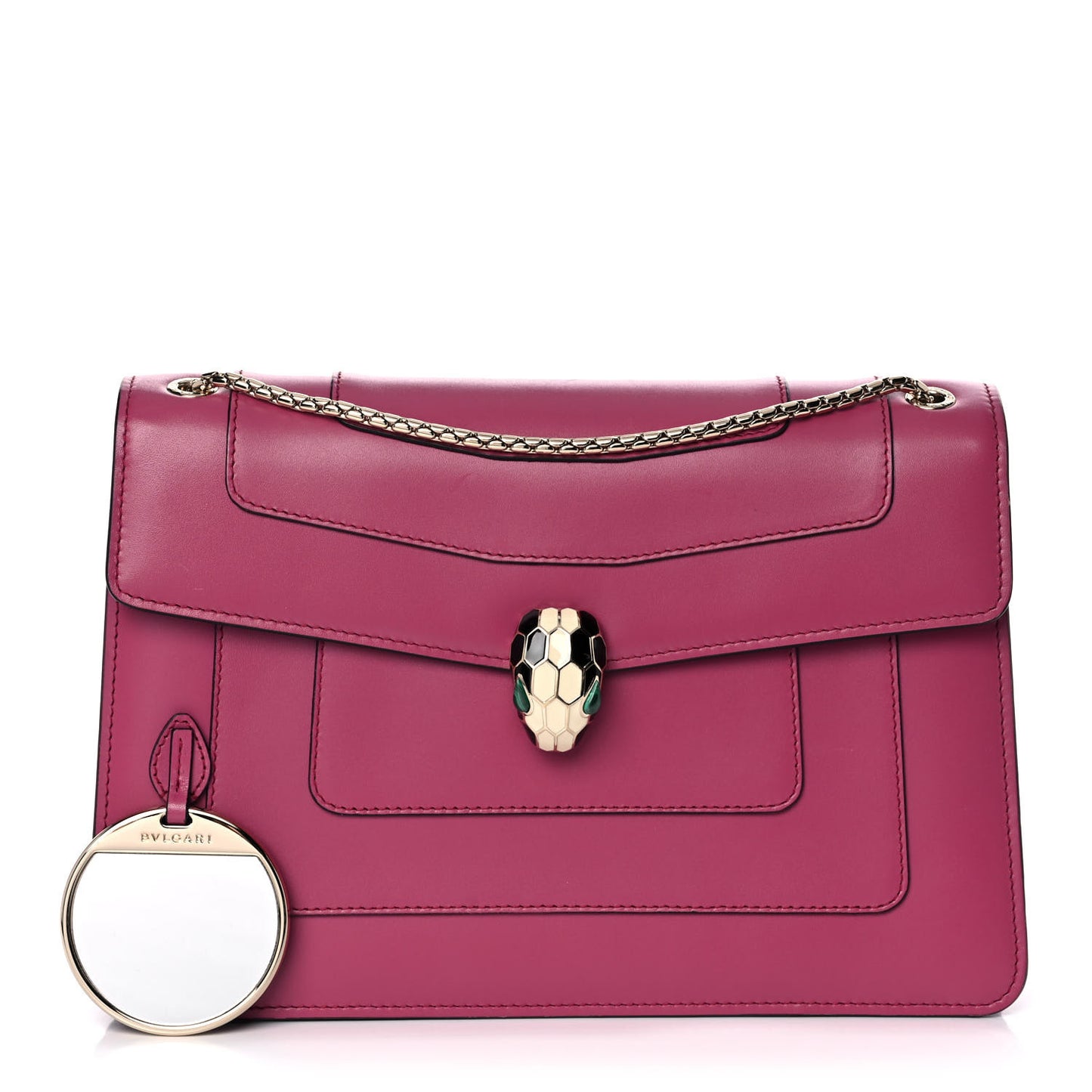 Calfskin Serpenti Forever Shoulder Bag Pink