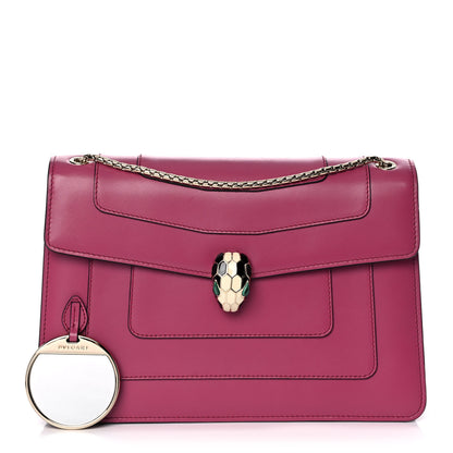 Bulgari Calfskin Serpenti Forever Shoulder Bag Pink 1 of 13