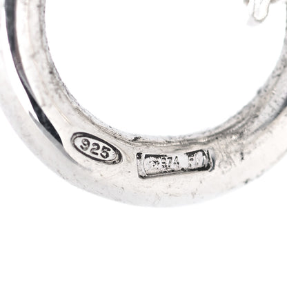 Hermes Sterling Silver Cadenas Kelly Lock Pendant Necklace 4 of 5