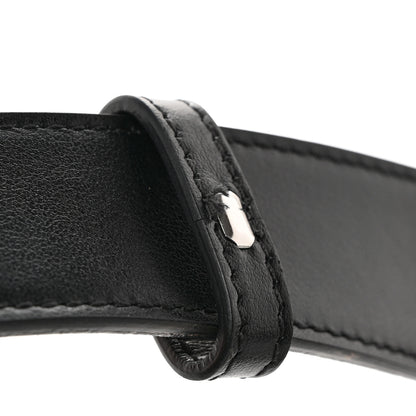 Gucci GG Supreme Monogram Plutone Calfskin Palladium Double G Reversible 30mm Belt 90 36 Beige Ebony Black 10 of 10