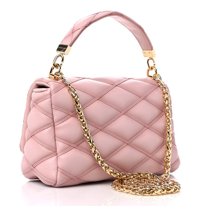 Louis Vuitton Lambskin Malletage Top Handle GO-14 MM Rosabella 4 of 9