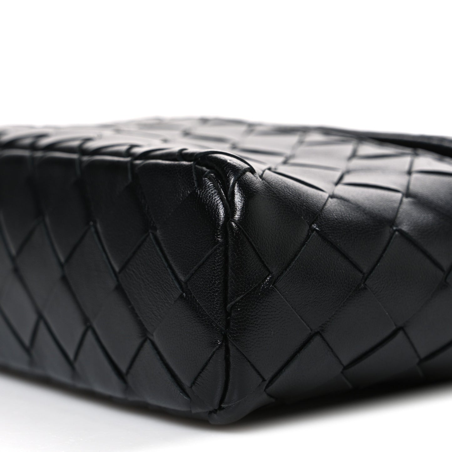 Calfskin Intrecciato Bang Bang Vanity Case Black