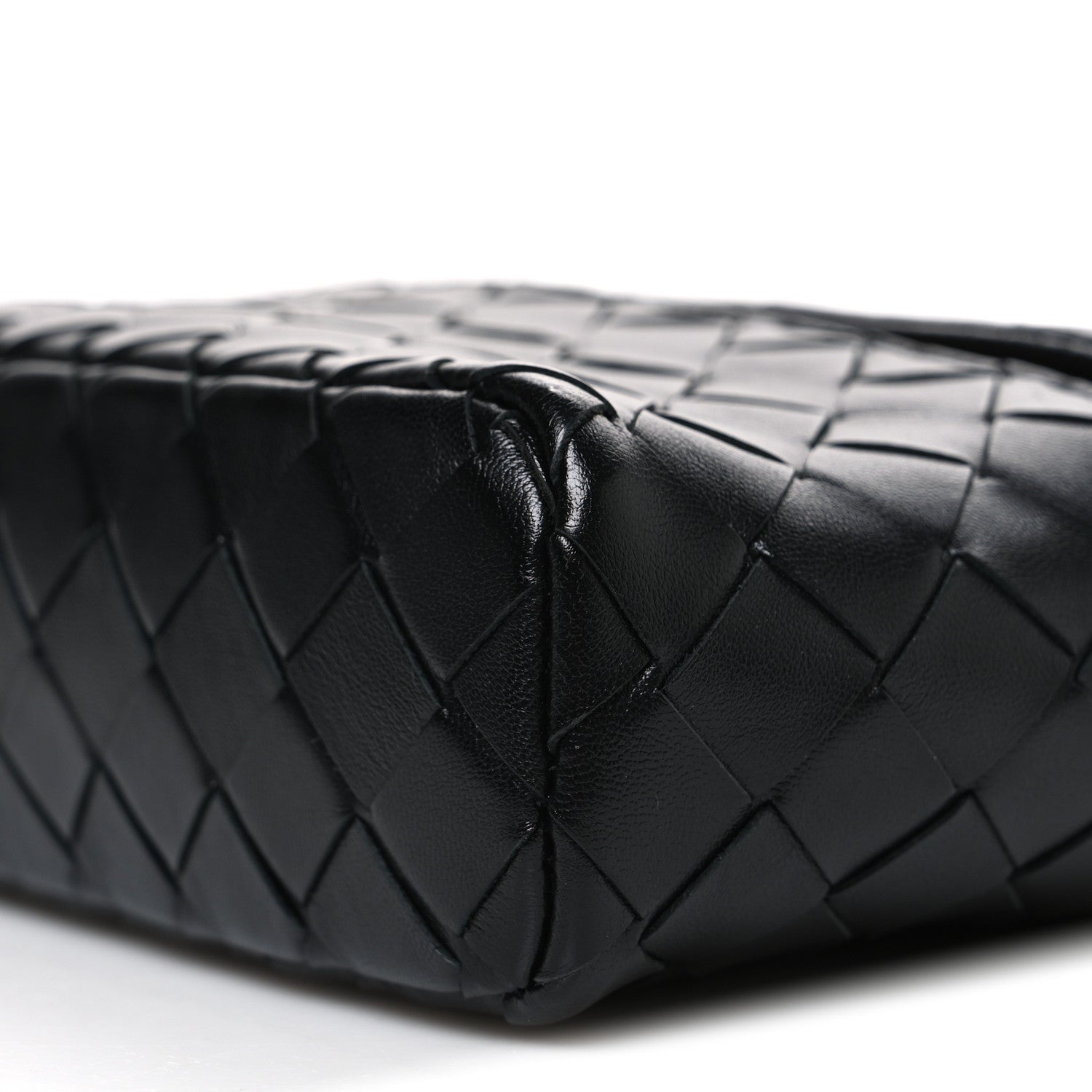 Bottega Veneta Calfskin Intrecciato Bang Bang Vanity Case Black 11 of 13