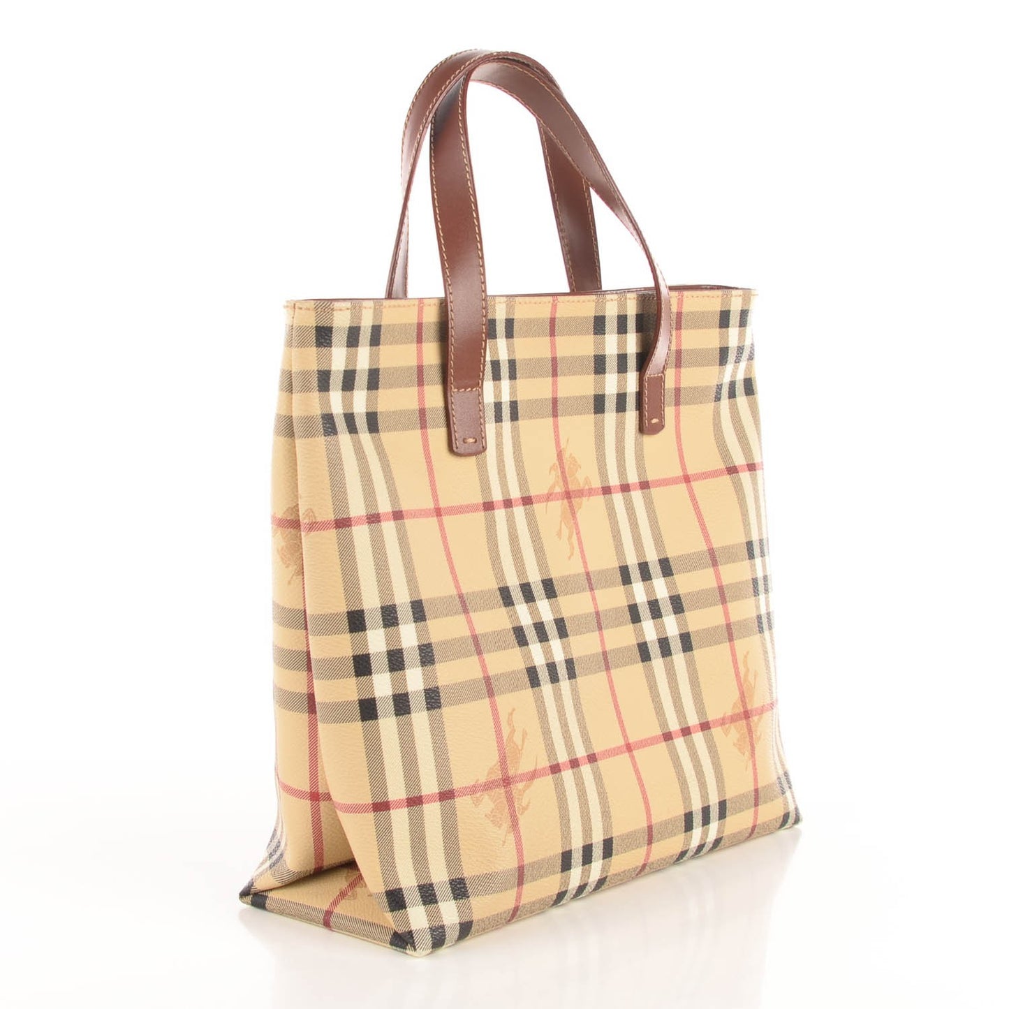 Haymarket Check Small Tote Brown