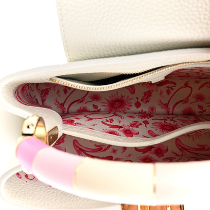 Louis Vuitton Taurillon Lambskin Calfskin Capucines BB Snow White 5 of 9
