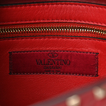 Valentino Garavani Nappa Large Rockstud Spike Shoulder Bag Rubino 6 of 9