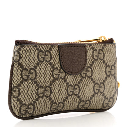Gucci GG Supreme Monogram Web Ophidia Key Case Beige New Acero 3 of 7
