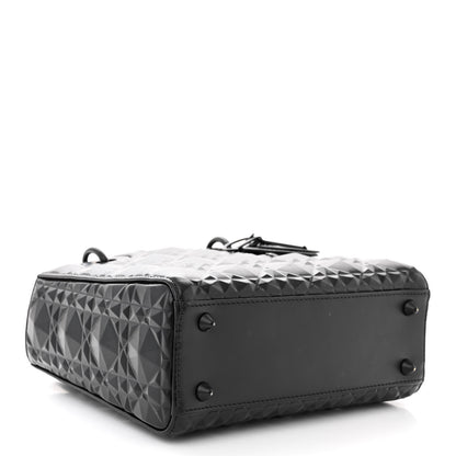 Christian Dior Calfskin Cannage Diamond Small My ABCDior Lady Dior Black 4 of 11