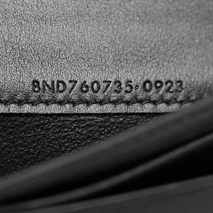Saint Laurent Shiny Lambskin Logo Carre Zipped Card Case Black 7 of 7