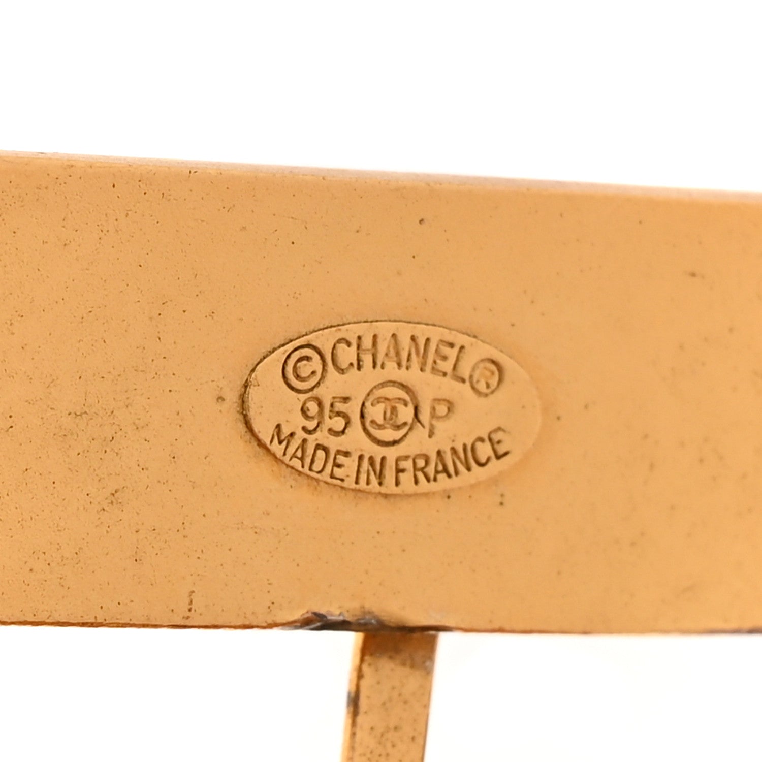 Chanel Metal Mesh Buckle Bracelet Gold 4 of 5