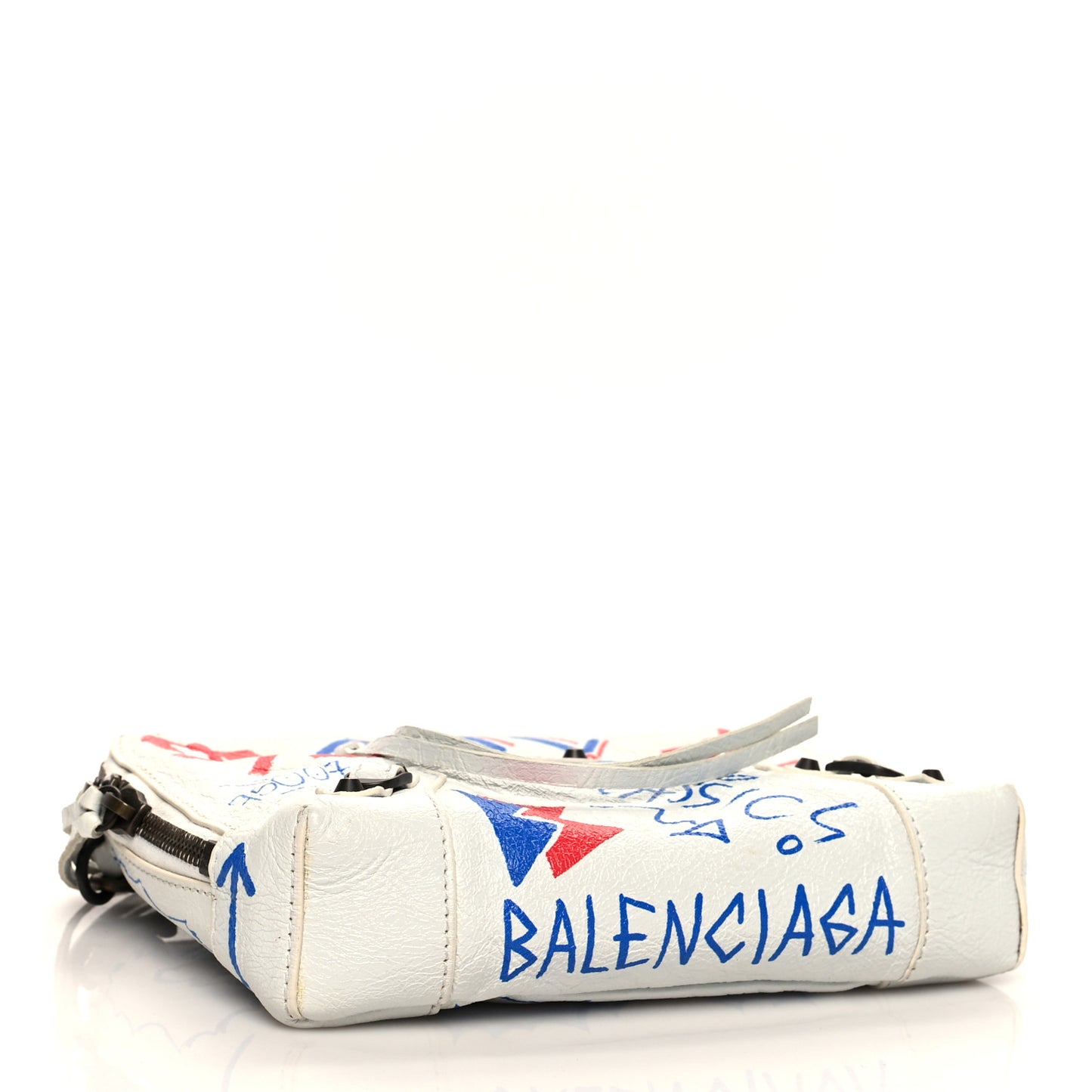 Agneau Graffiti All Over Classic Hardware Reporter XS White Bleu Rouge