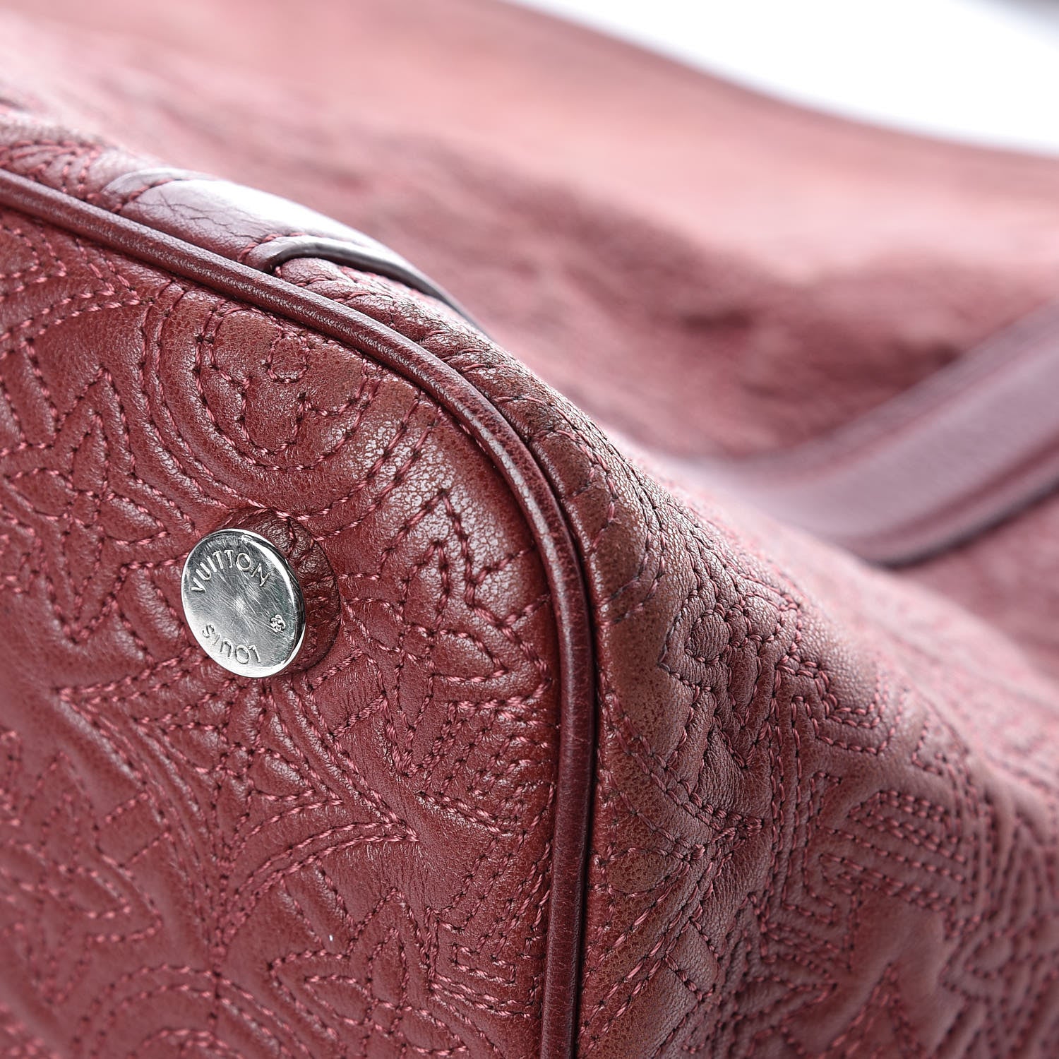 Louis Vuitton Monogram Lambskin Antheia Ixia MM Fuchsia 11 of 15