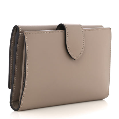 Fendi Vitello Liberty Century Lucido By The Way Medium Bi-Fold Wallet Tortora 3 of 13