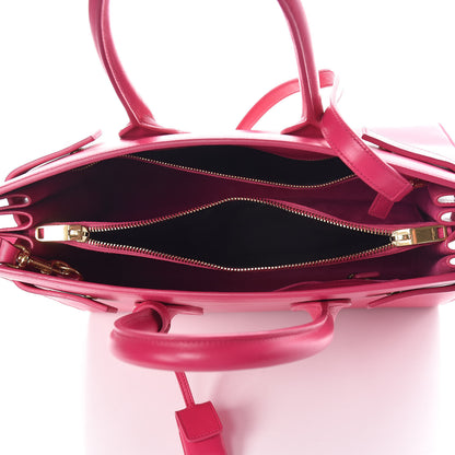 Saint Laurent Calfskin Small Sac De Jour Lipstick Fuchsia 7 of 8
