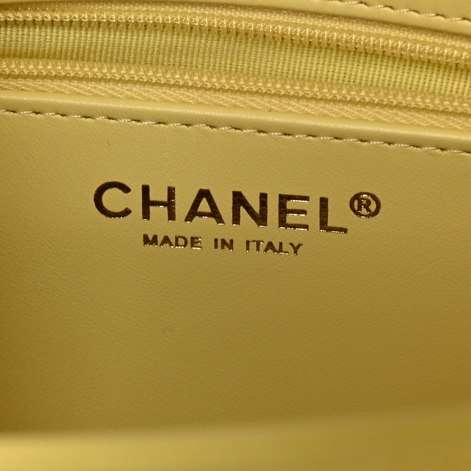 Chanel Shiny Caviar Preppy Coco Small Flap Light Yellow 7 of 10