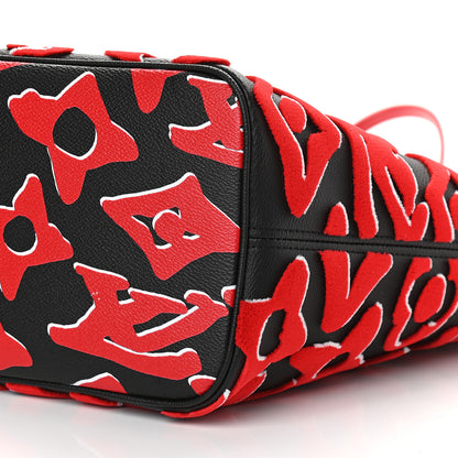 Louis Vuitton X UF Tufted Monogram Neverfull MM Black Red 10 of 10