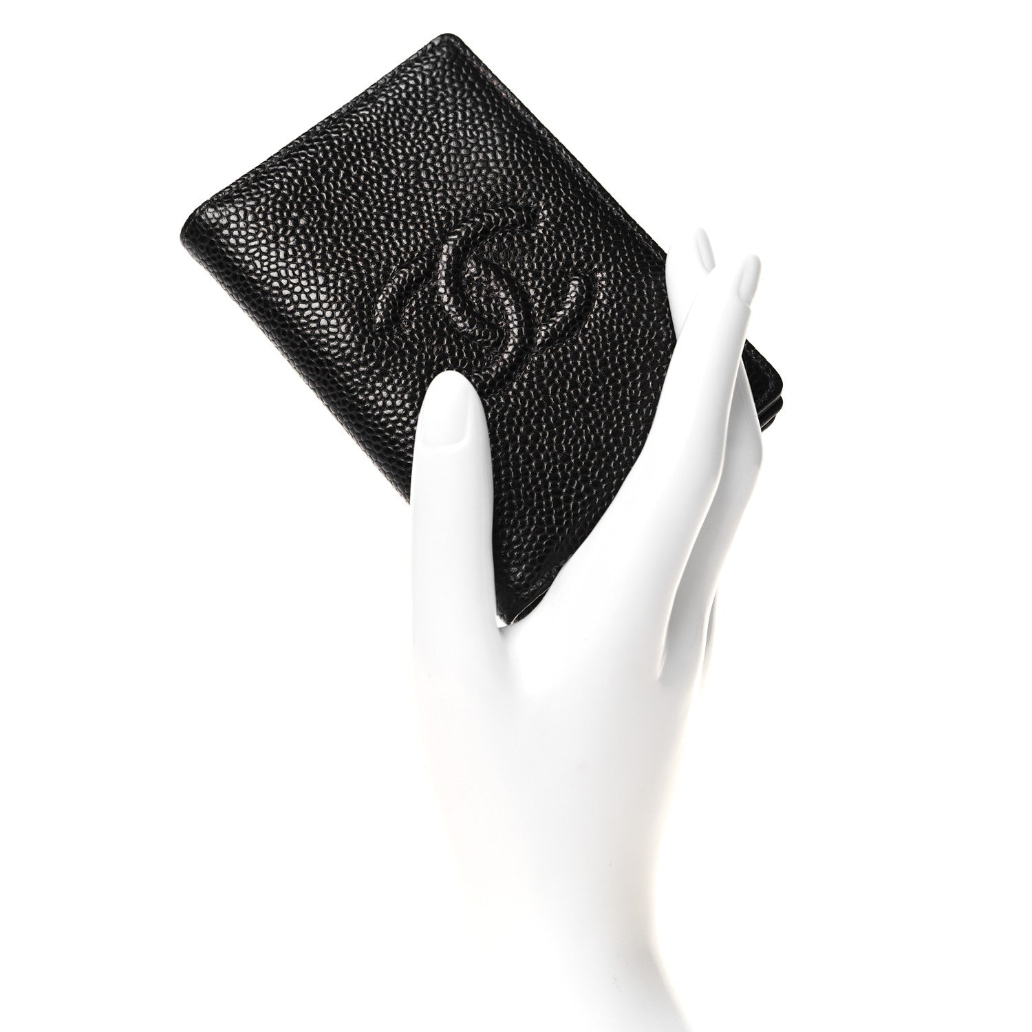 Chanel Caviar Timeless CC Card Holder Wallet Black 2 of 9
